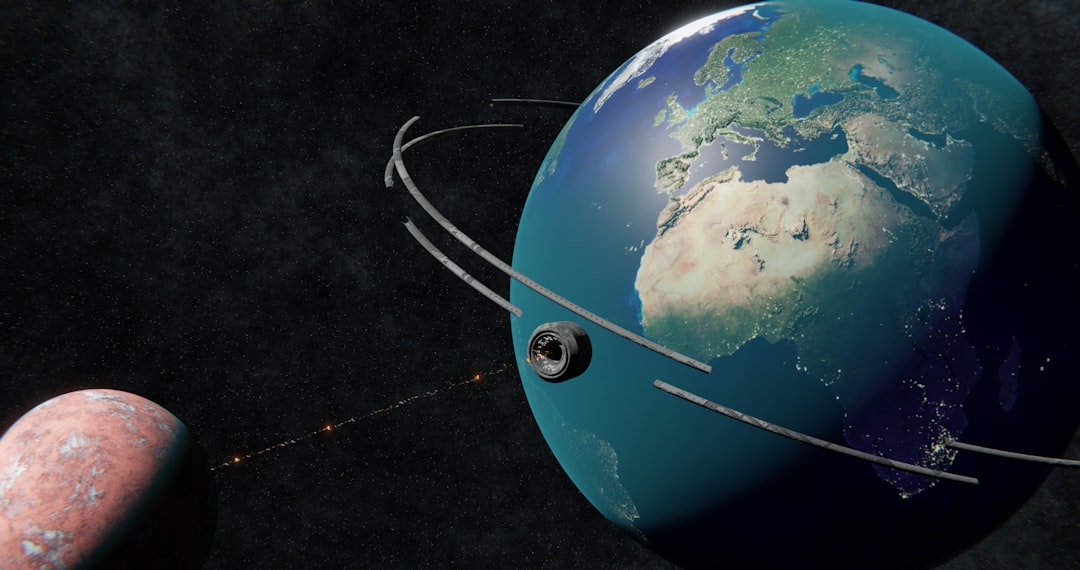 宇宙から地球を観測する人工衛星