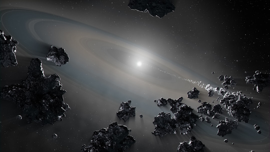 金属でできた小惑星のイメージ