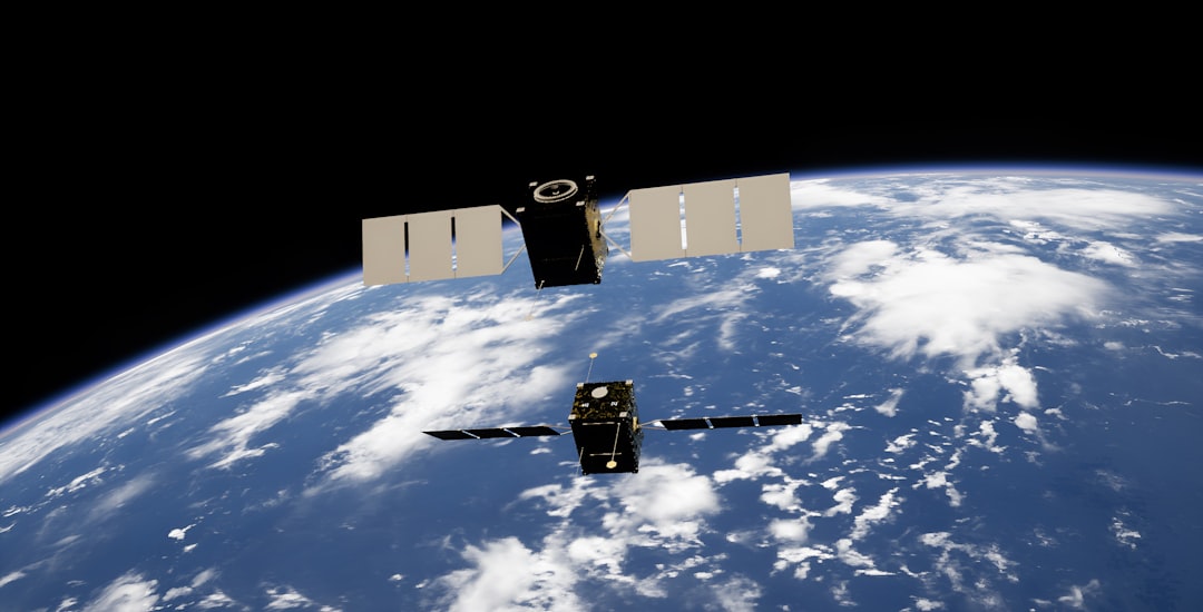 惑星を探査する宇宙機のイメージ