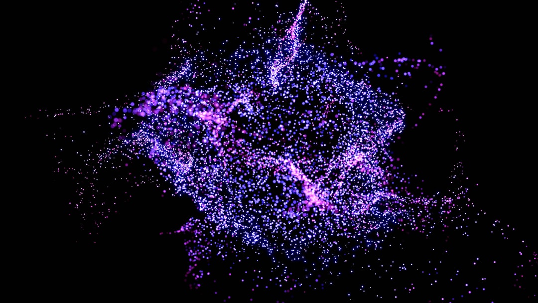 粒子が拡散していく様子