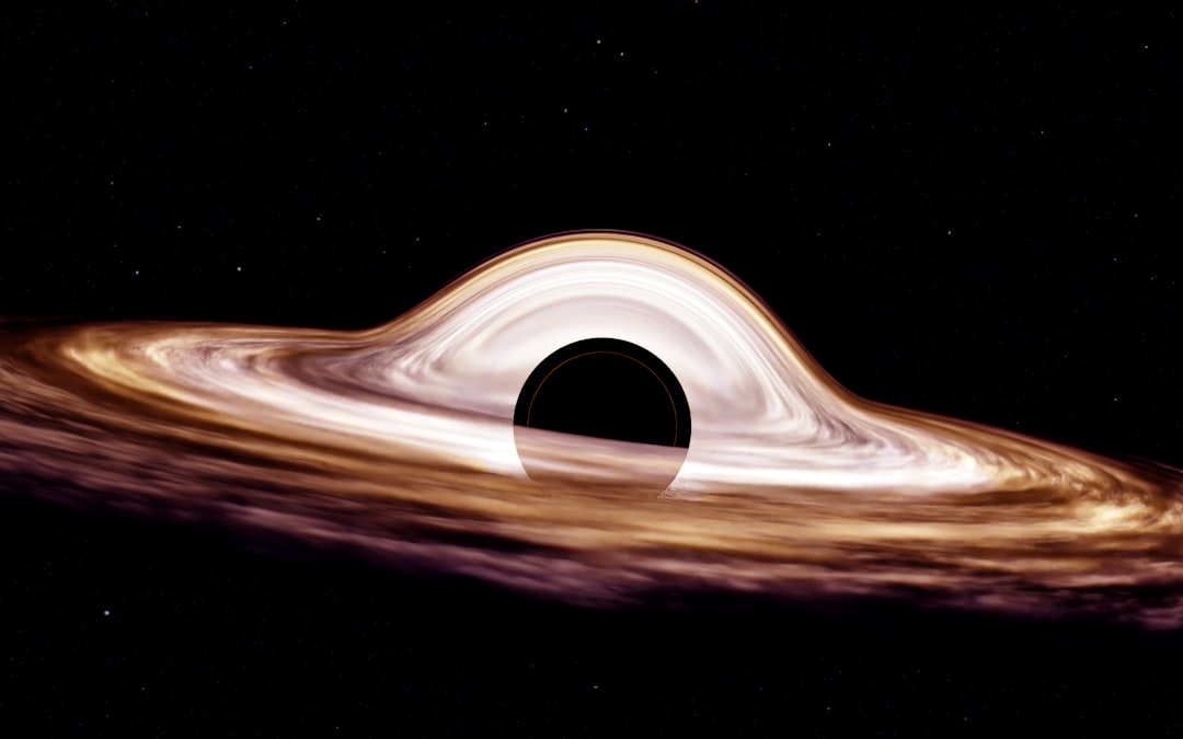 宇宙とブラックホールのイメージ