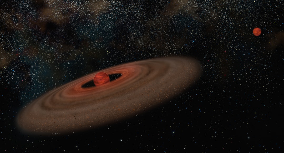 同じ星系の2つの惑星のイメージ