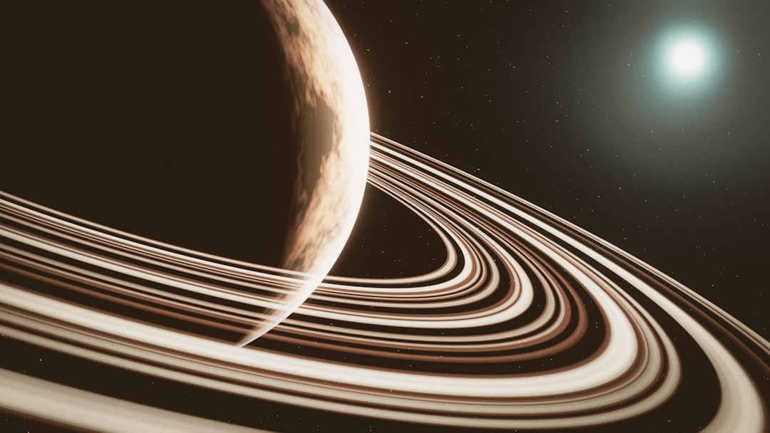 惑星のリングの拡大イメージ