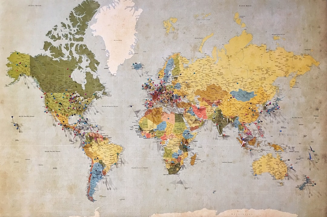 世界地図・大陸のイメージ
